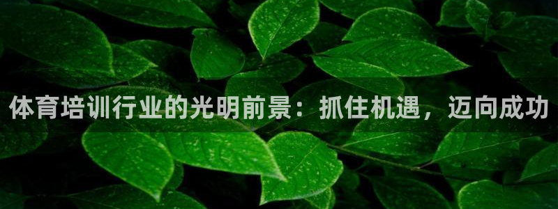 富联平台去 58534I 平台：体育培训行业的光明前