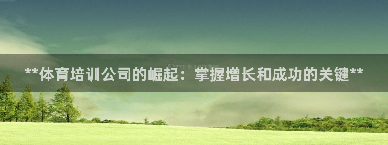 富联官网注册不了账号吗：**体育培训公司的崛起：掌握
