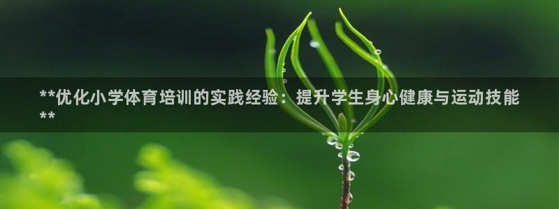 富联平台认 585341 富联：**优化小学体育培训